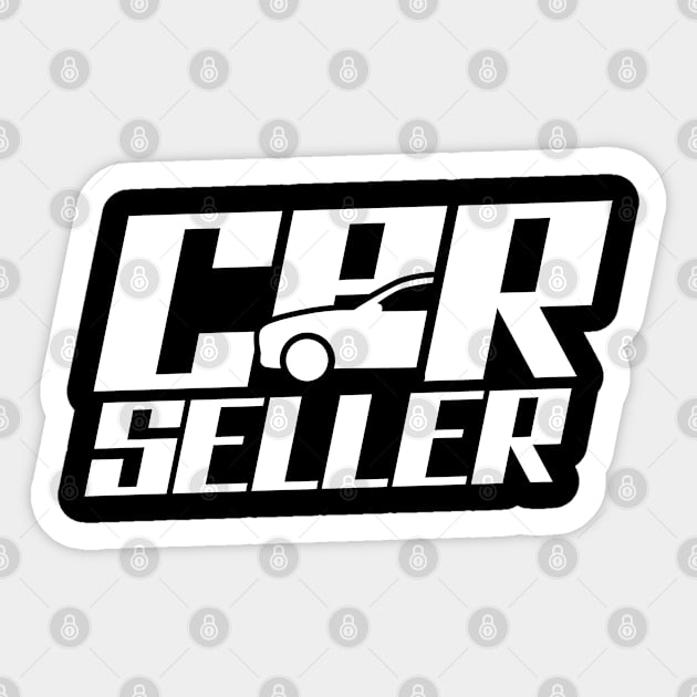 Car Salesman Vehicle Sell Automobile Cars Seller Dealer Sticker by dr3shirts